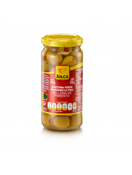 Aceituna Jolca Manzanilla Rellena De Pimiento Fco 230 Gr