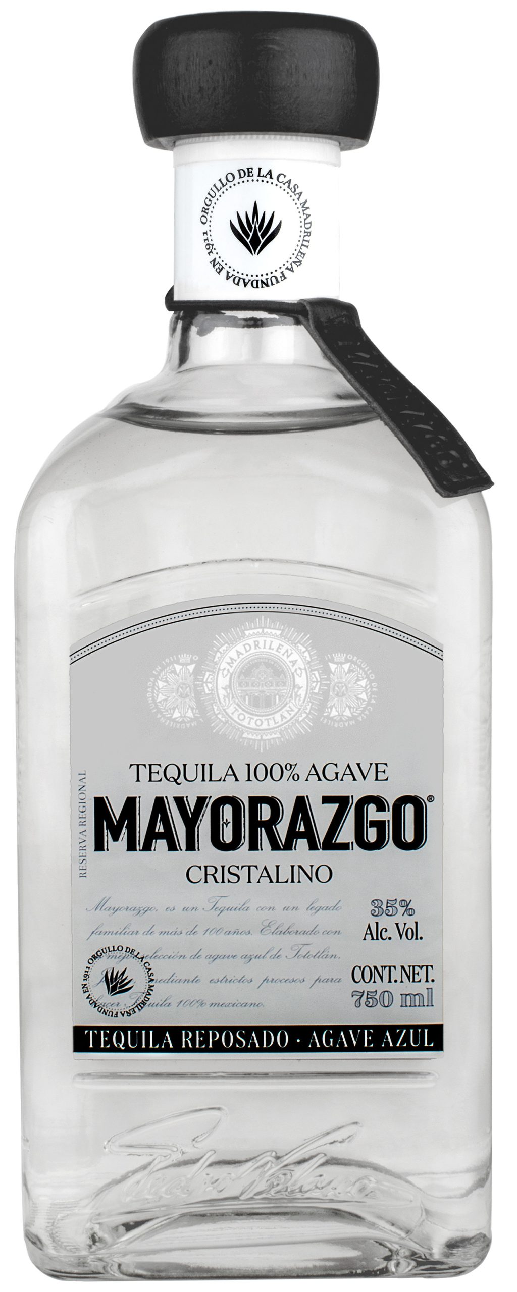 Tequila Mayorazgo Reposado Cristalino 750 ml | La Naval: Vinos, licores ...