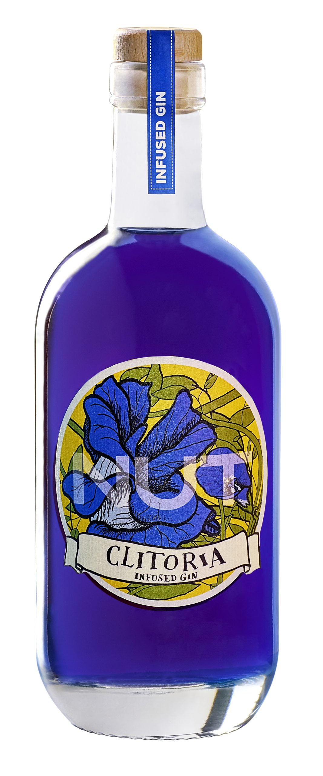 Ginebra Nut Infusionada Clitoria 700 ml.