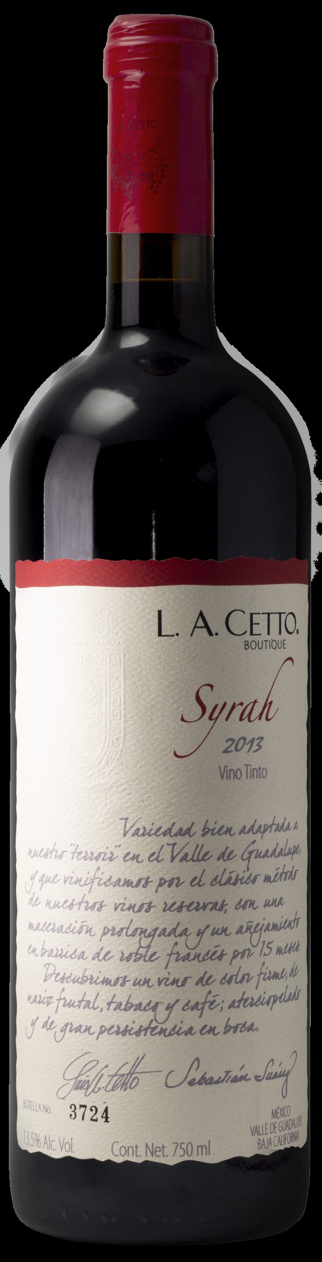 Tinto L.A. Cetto Syrah Boutique 750 ml